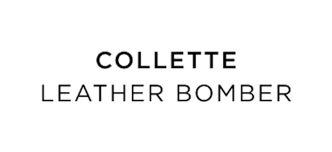 Collette Leather Bomber