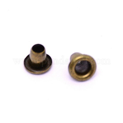 Iron European Clasps, Column, Antique Bronze, 4...