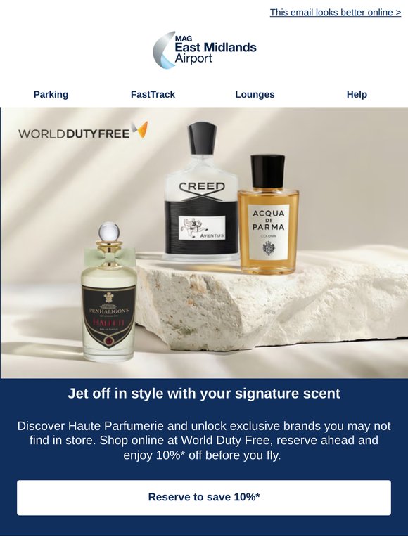 Jet off in style with your signature scent