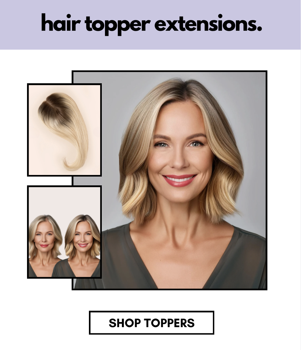 hair topper extensions. SHOP TOPPERS