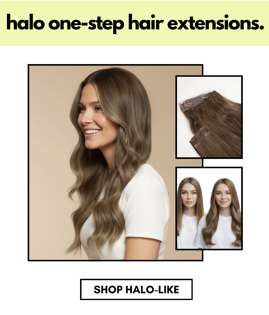 halo one-step hair extensions. shop halo-like