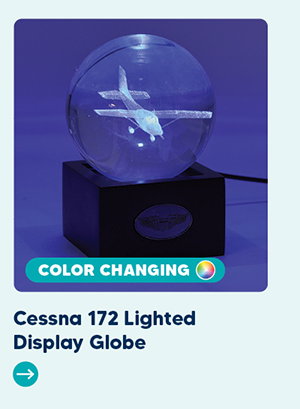 Cessna 172 Lighted Display Globe