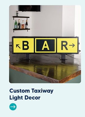 Custom Taxiway Light Decor