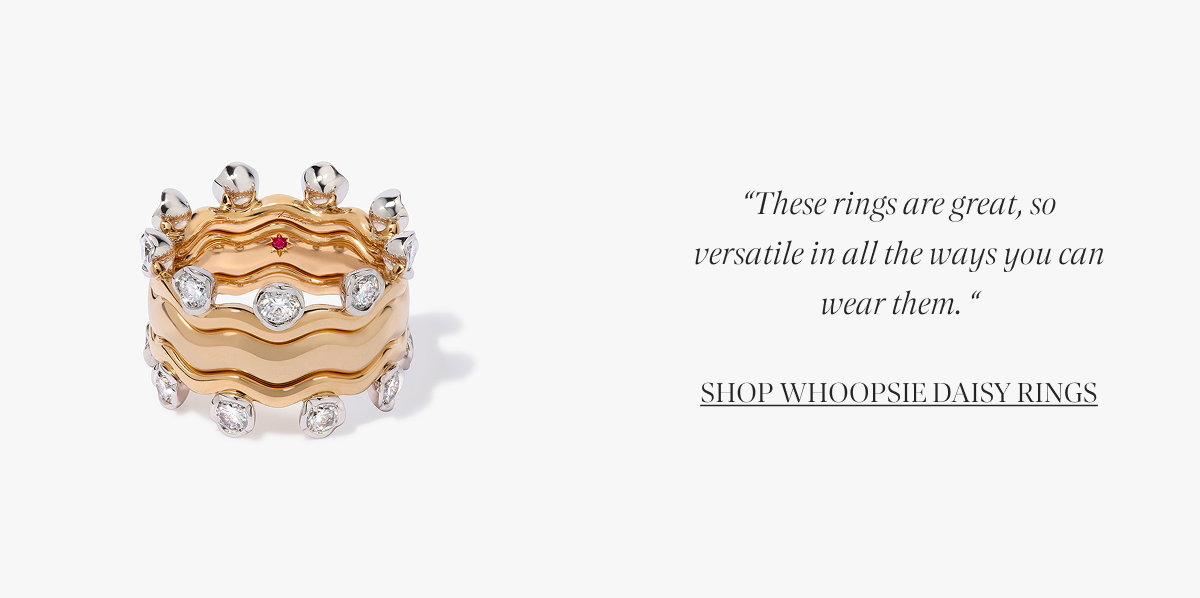 Whoopsie Daisy Diamond & 4mm Ring Stack