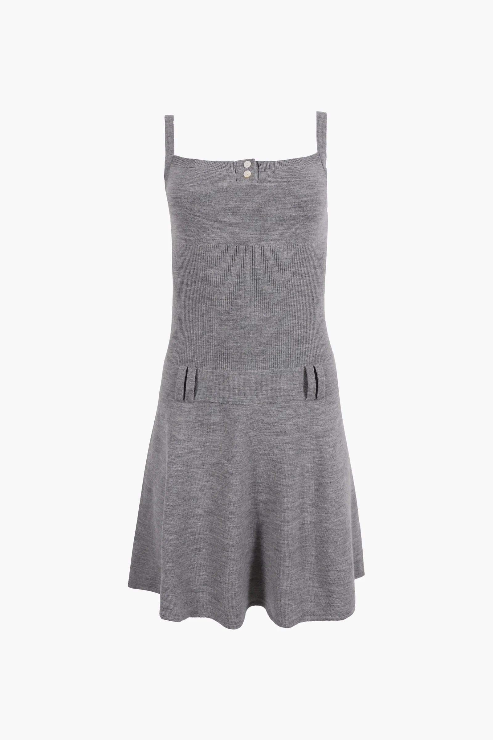 Image of GLACE DRESS IN HEATHER GREY