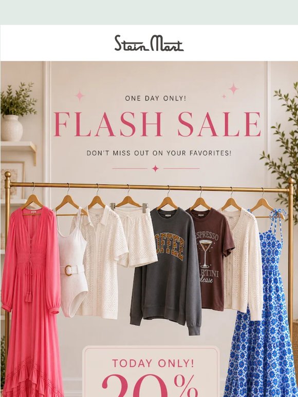Flash Sale: Grab 20% Off Today! 🌸