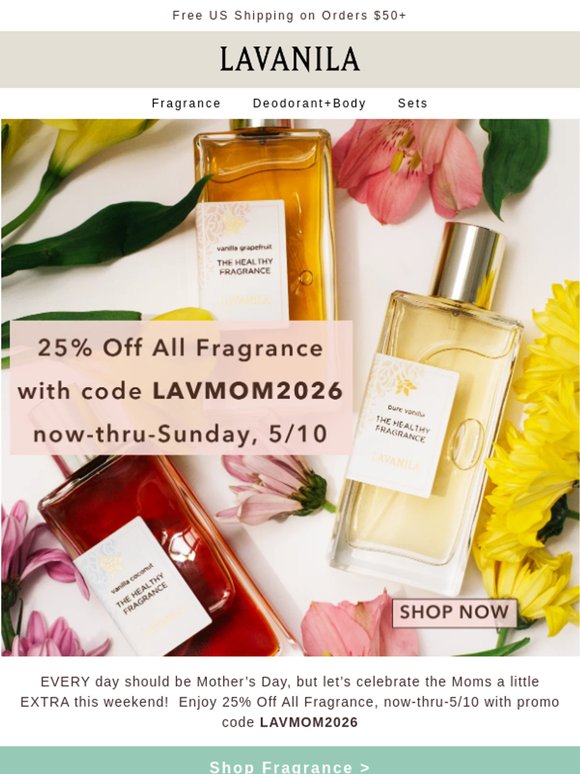 Treat a Mom, Treat Yourself with code LAVMOM2026