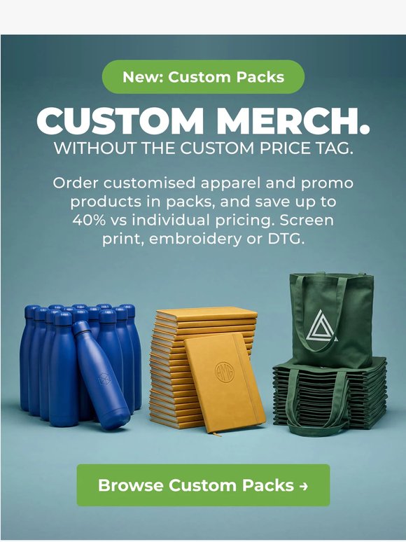 🆕 Custom Merch Packs
