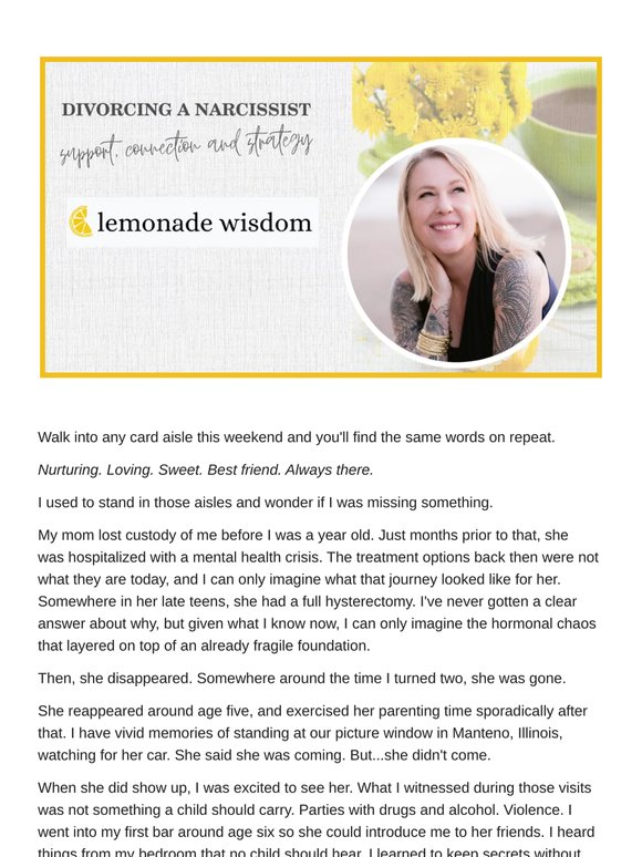 Lemonade Wisdom 🍋 This Mother's Day, We Carry The Cup