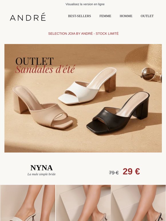 Mules, tongs, sandales - la sélection outlet.