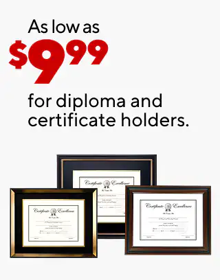 40% off custom cards, photo gifts, wrapping paper, banners, posters and yard signs
$10 off your party supplies purchase of $50 or more
As low as $9.99 for diploma and certificate holders
$249.99 Acer Aspire Lite 15.6