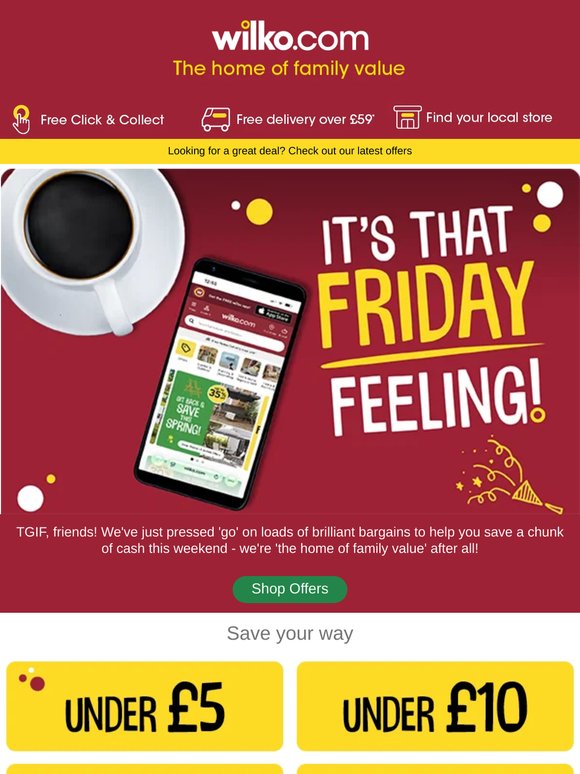 Happy Friday, — 🎉check out our latest deals