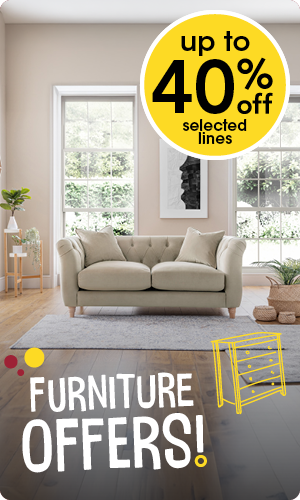 Up to 40% off furniture 