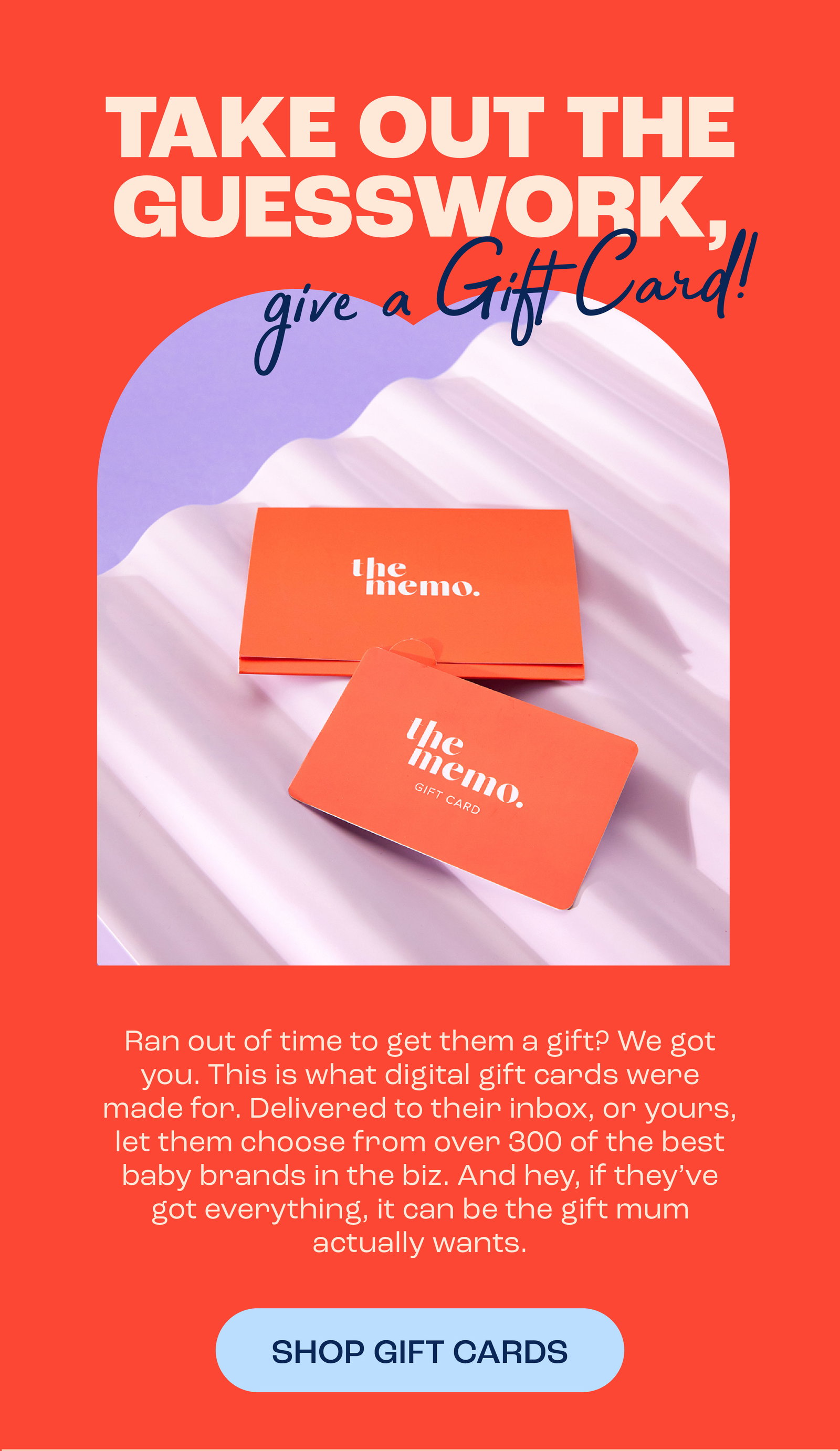 Take out the guesswork, give a giftcard!