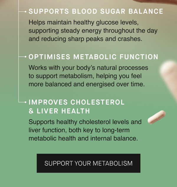 Metabolic Gold supplement supporting metabolism and energy balance