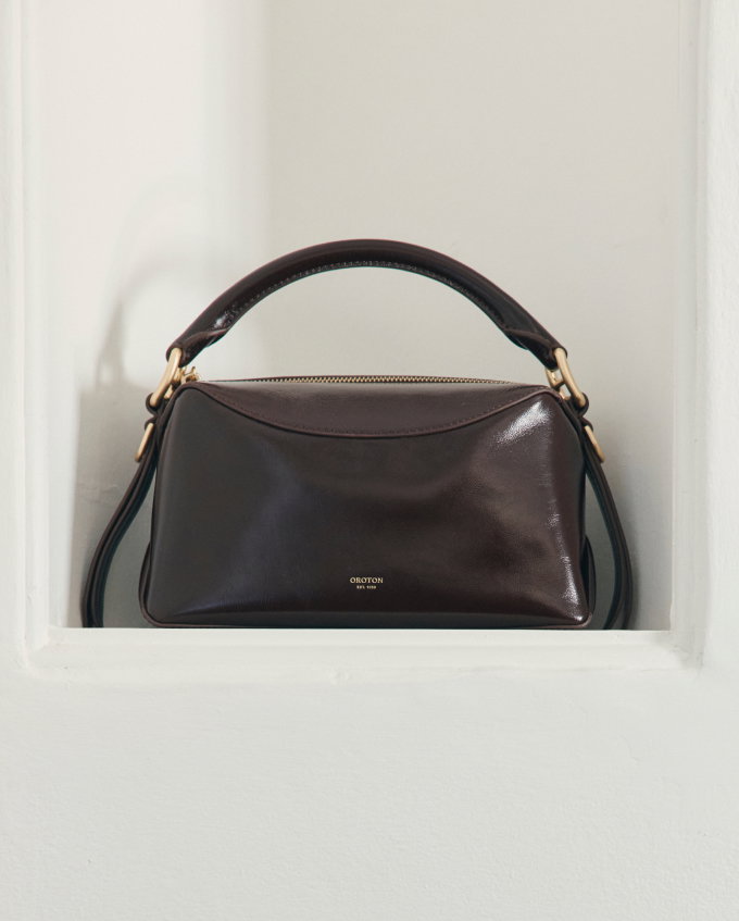 LEWIS DAY BAG, DARK CHOCOLATE
