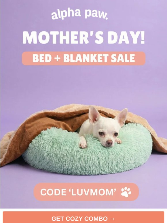 🐕 Mother's Day Bed & Blanket Sale - 3 Days Only!