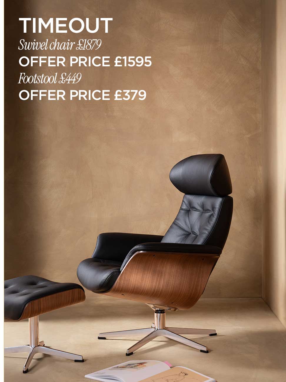 Timeout chair and footstool