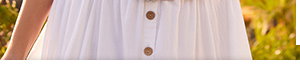Beautiful Button Front Lace Trim Skirt