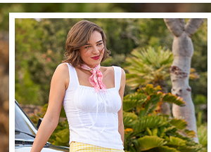 Linen Blend Summer Top