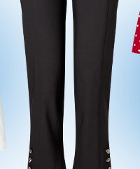 Dita Button Front Capri Pants