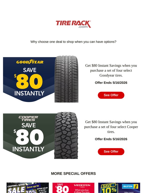 Double the Brands, Double the Options