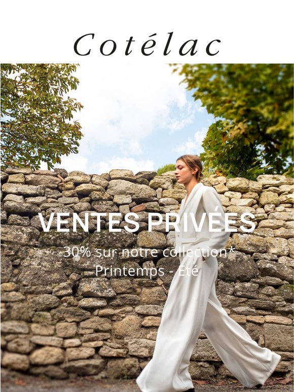 Ventes Privées : -30% sur votre vestiaire d’été*