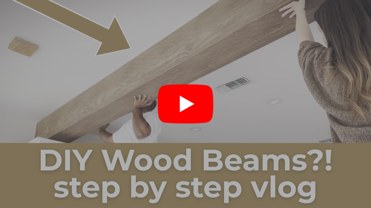 Home owner shows full barron designs faux wood beam install and purchase process. 