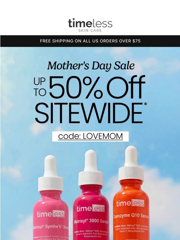 LAST DAY: FREE GIFT + Up to 50% OFF*