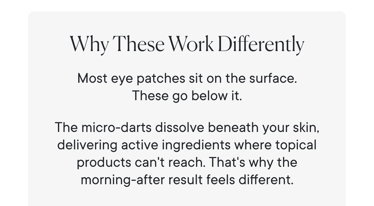 Why These Work Differently