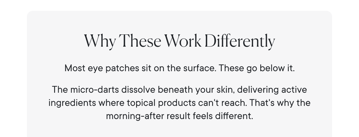 Why These Work Differently