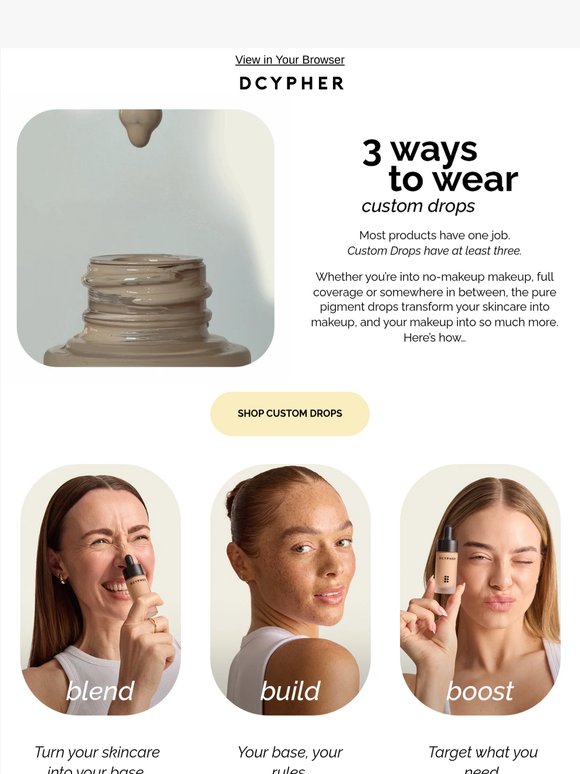 3 ways to wear Custom Drops