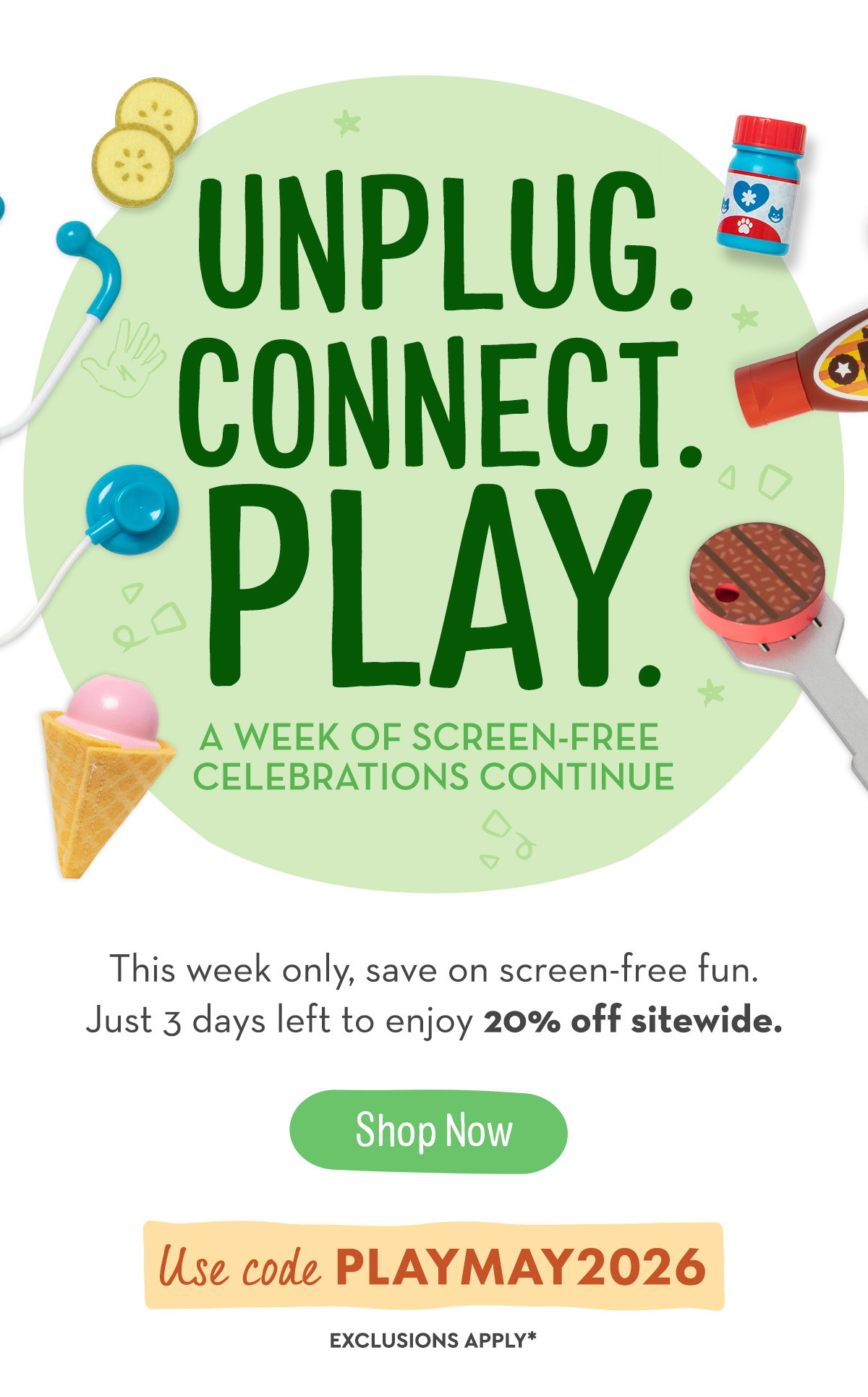 Unplug. Connect. Play. Shop Now