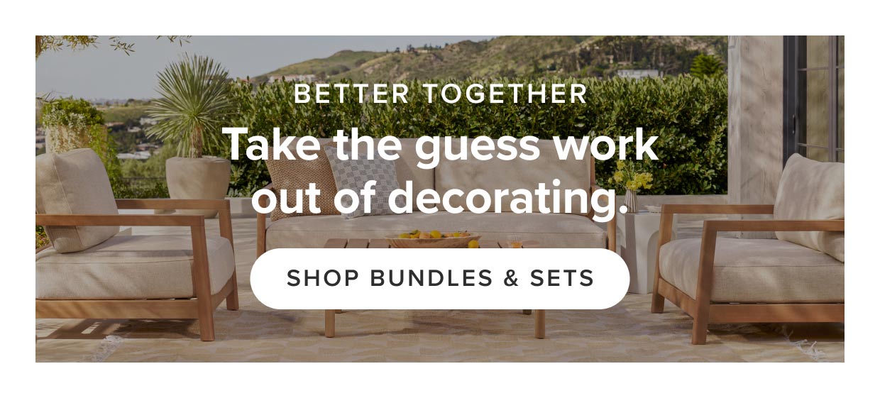 Shop bundles and sets.