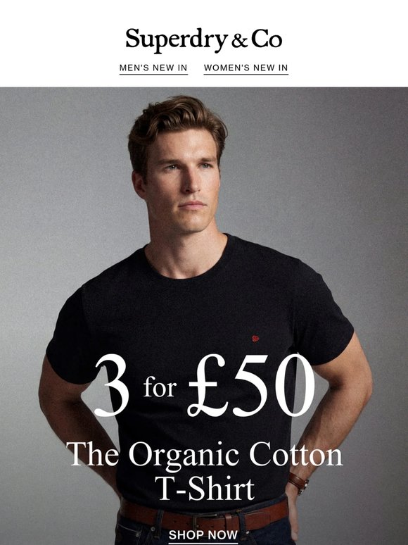 Your Everyday Tees, 3 for £50