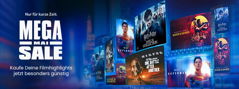Mega Mai Sale - Kaufe Deine Filmhighlights jetzt besonders günstig