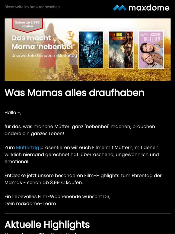 Muttertag wird filmreif – jetzt Angebote entdecken!