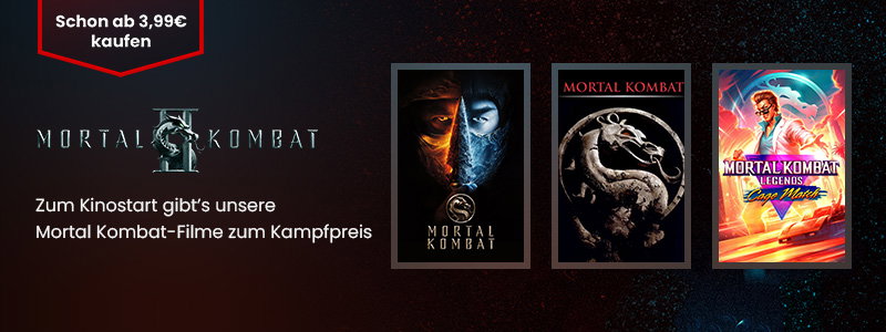 Mortal Kombat II-Kinostart - unsere Mortal Kombat-Filme günstig kaufen