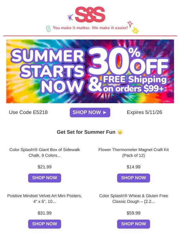 Get Ready for Summer Fun and Get 30% Off