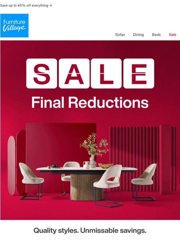 🔴 NOW ON | Final Reductions are here!