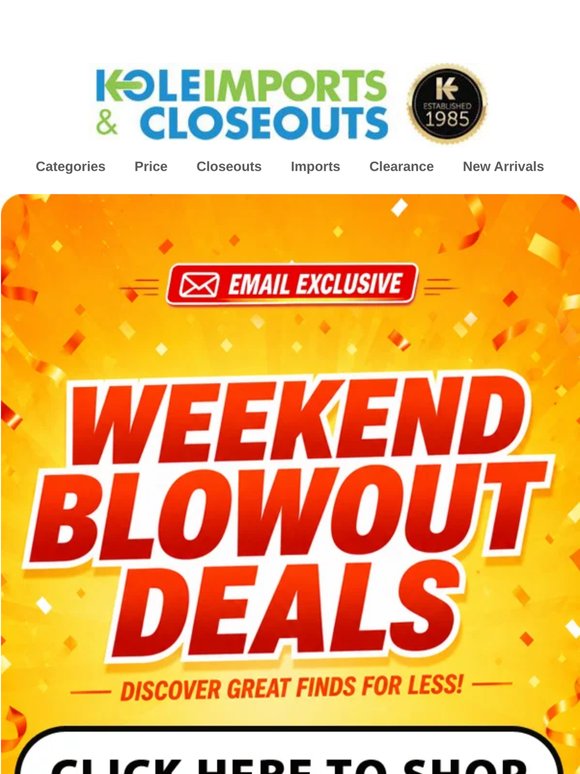 Weekend Got Even Better With Blowout Deals!
