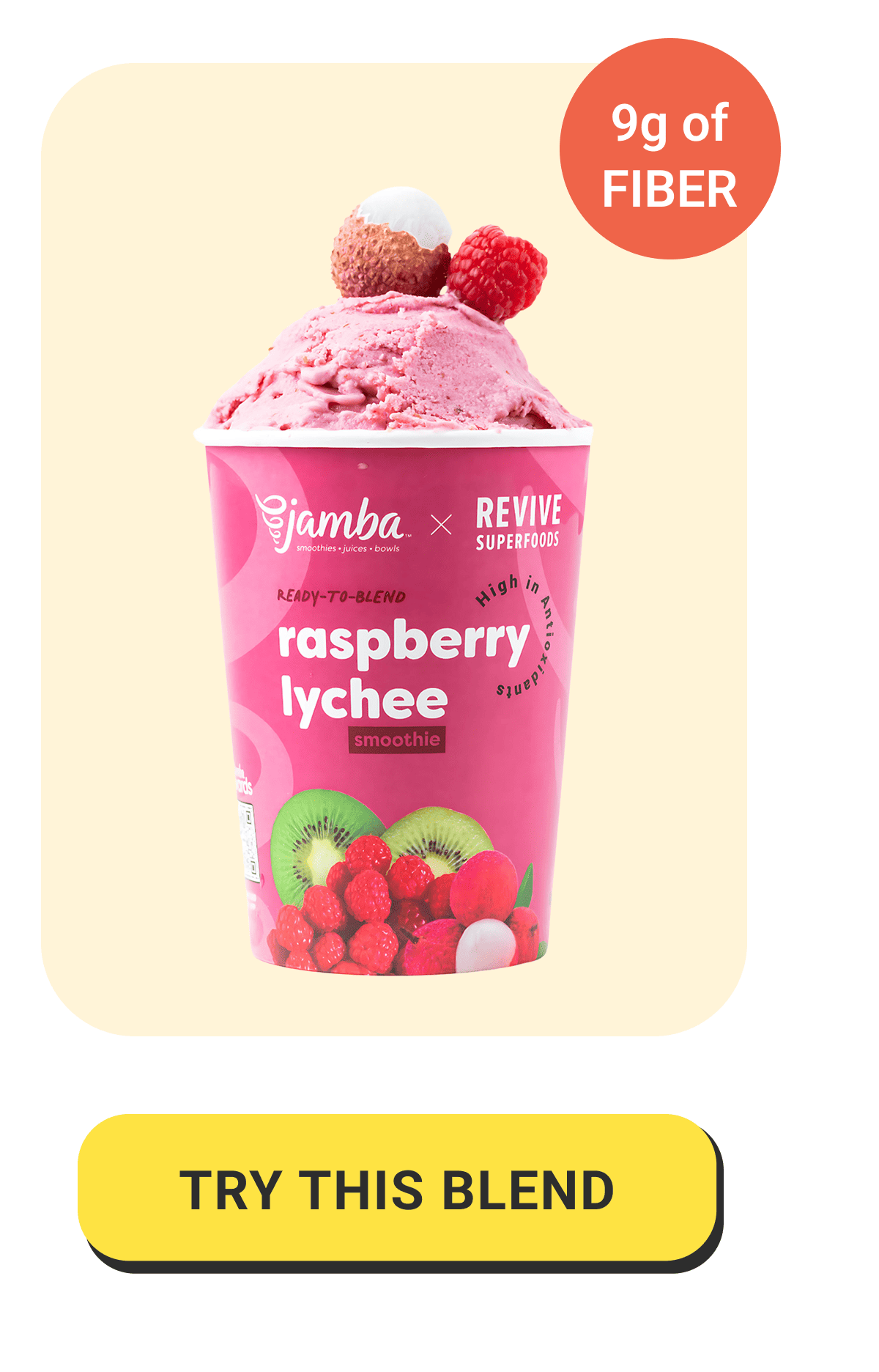 Raspberry Lychee - 9g of fiber