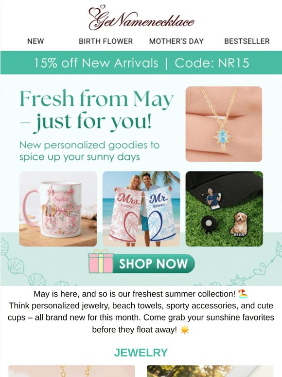 Fresh from May – just for you!
