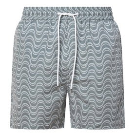 ARNE Wave Print Drawstring Swim Shorts
