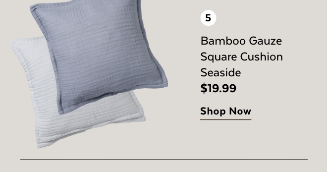 Shop Seaside Bamboo Gauze Square Cushion