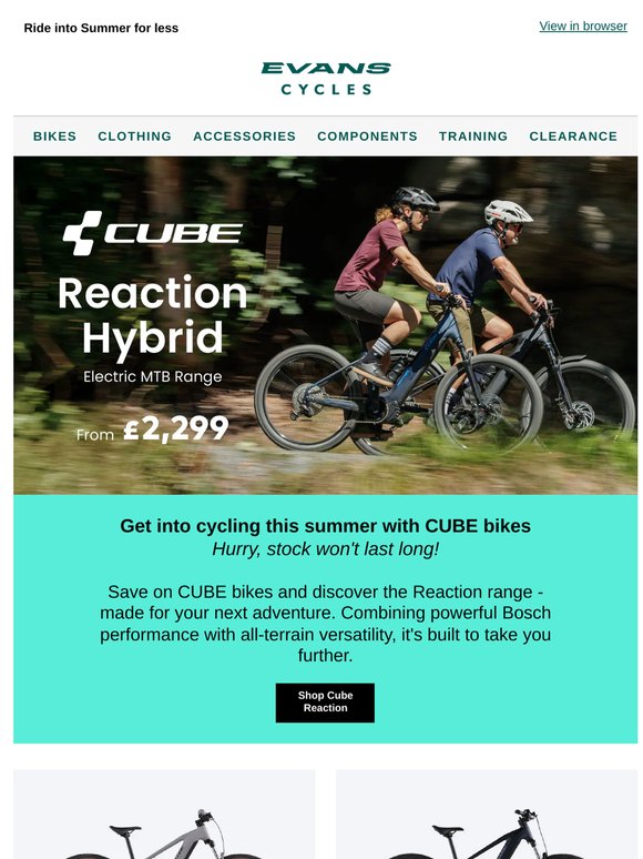 CUBE bike deals now on!
