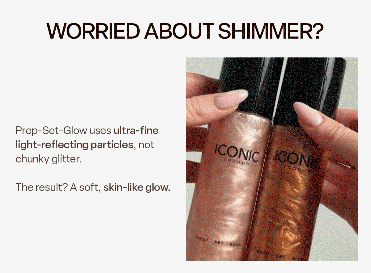 Prep-Set-Glow - soft skin like glow, not shimmer