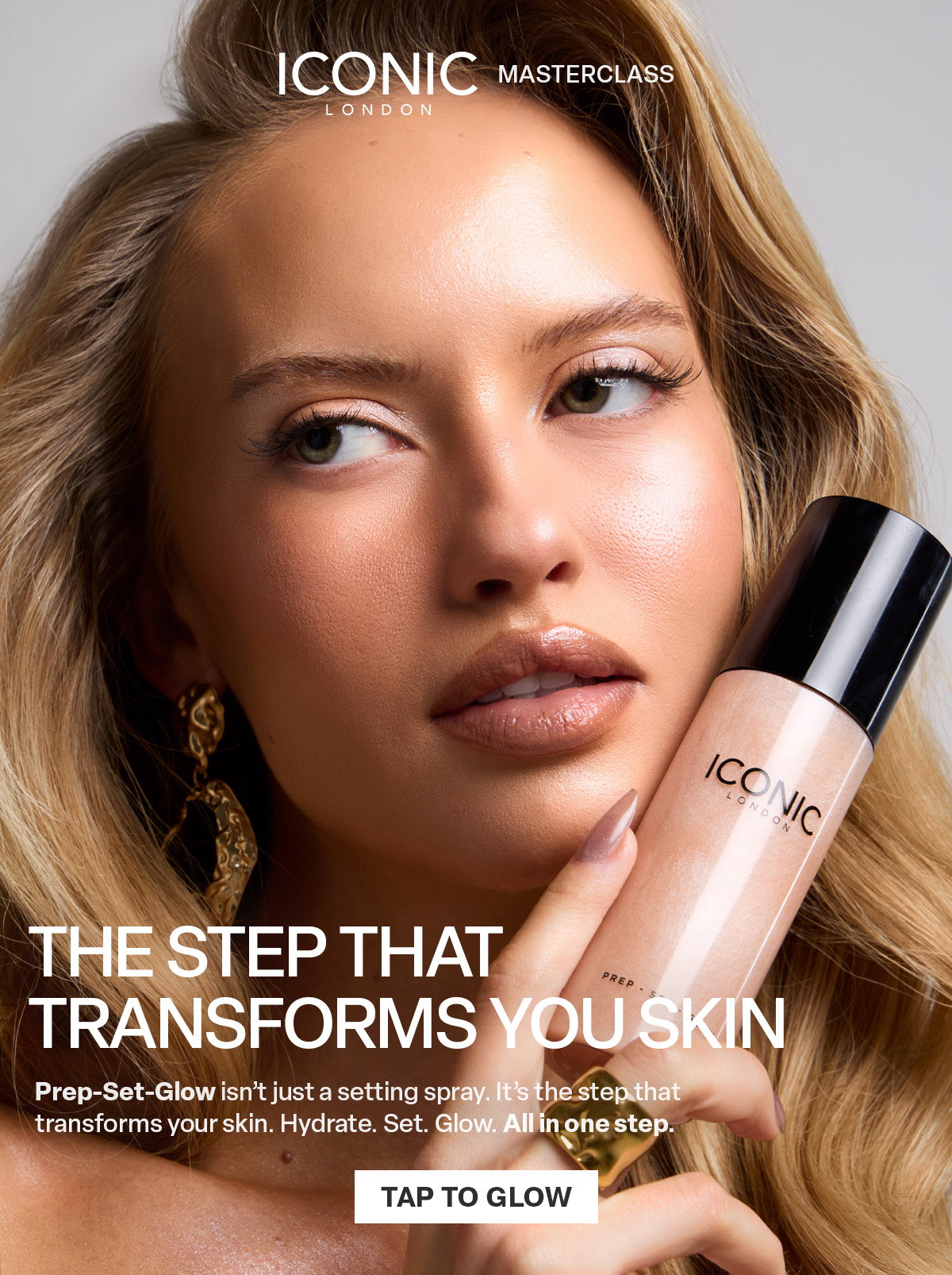 Prep-Set-Glow - the step that transforms your skin - tap to glow