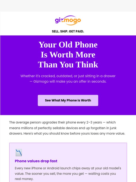 Most people don't know what their old phone is worth