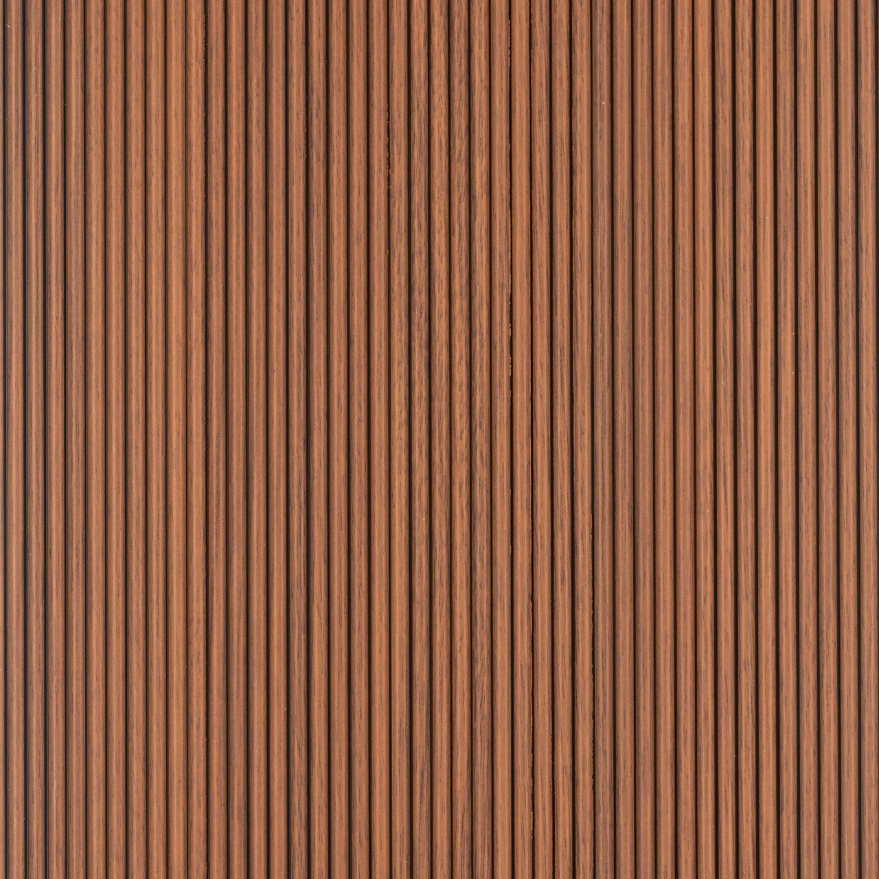 Image of Rounded Mini Slats Polystyrene Wood Ceiling Panels  94.5 in x 12 in - (Pack of 10) / 78.8 sqft